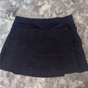 Lululemon Size 6 Pace Rival Black Tennis Skirt
